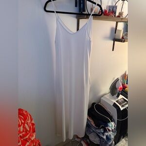 Elegant White Slip Dress